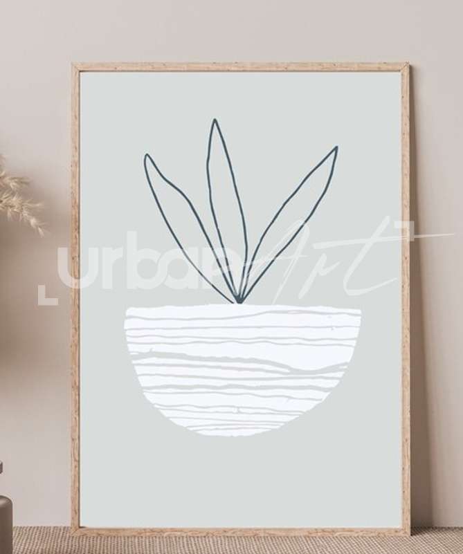 Set Poster Modern Beach