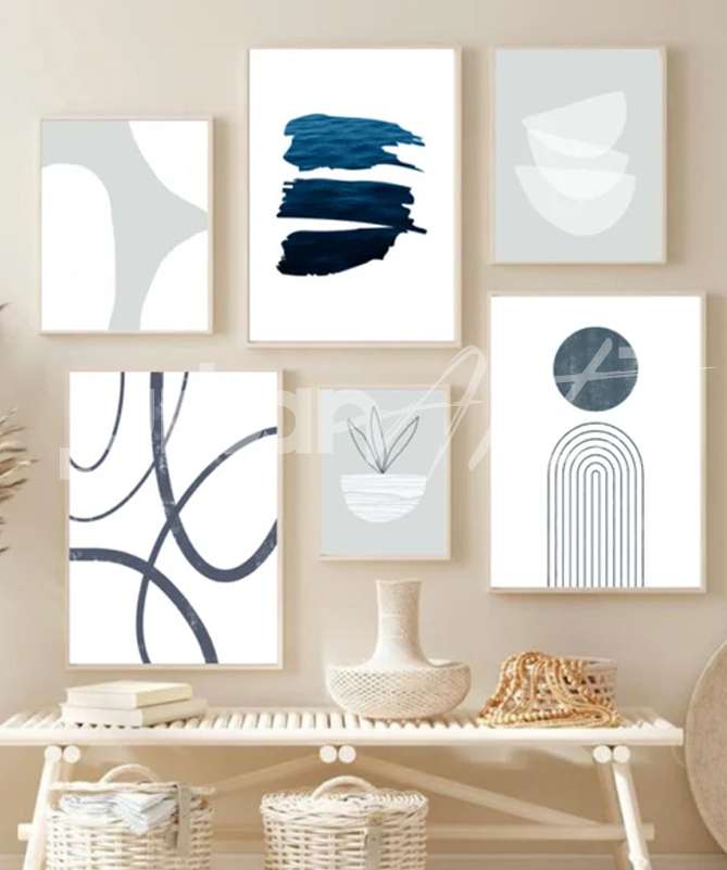 Set Poster Modern Beach
