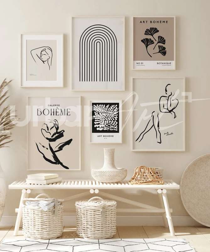 Set Poster Boho Abstract