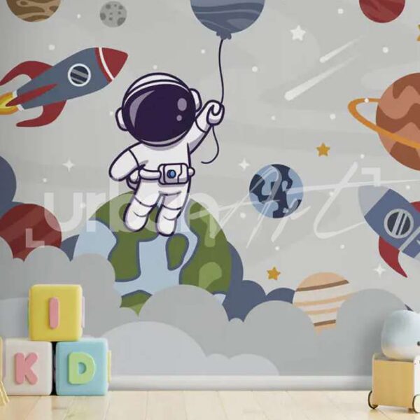 Papier peint astronaute animé