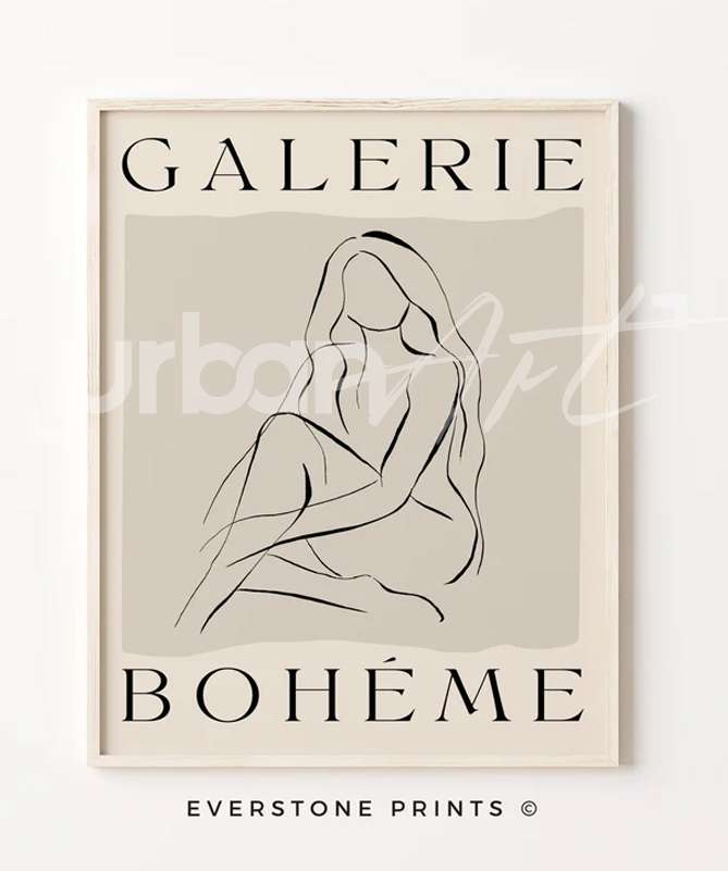 Set Poster galerie bohème