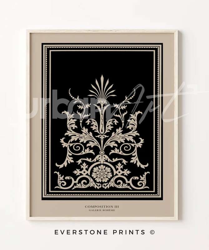 Set Poster galerie bohème
