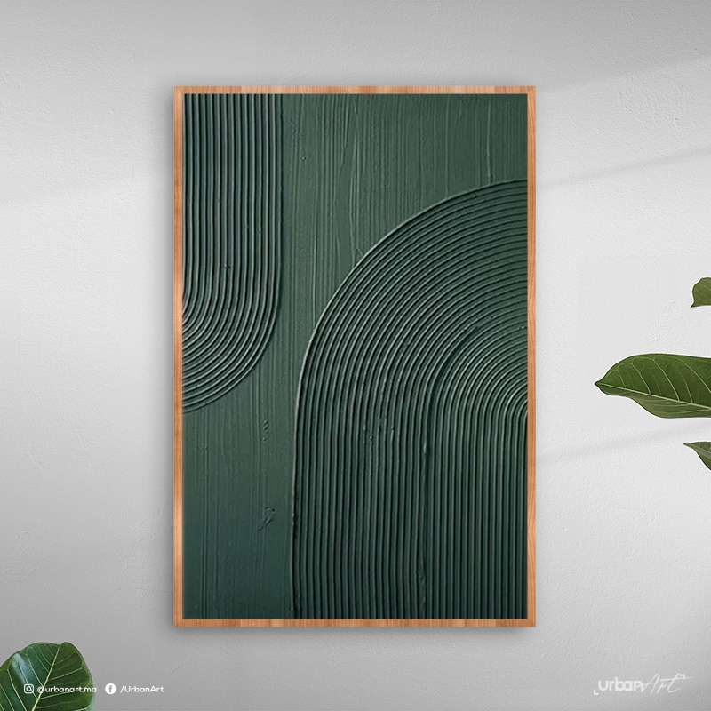 Tableau Texturé Mural vert