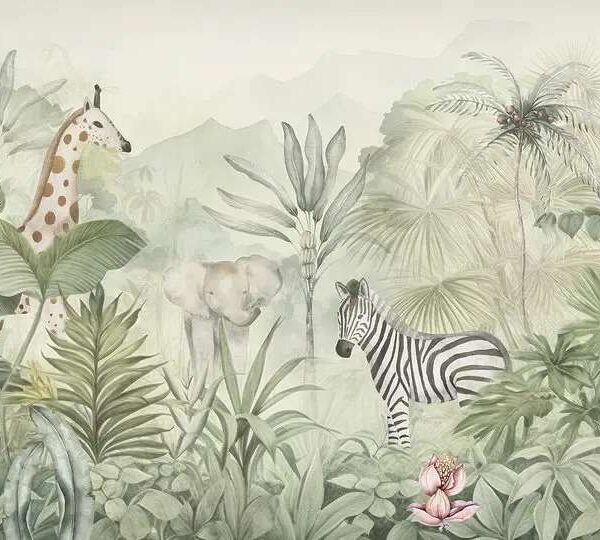 papier peint animaux jungle