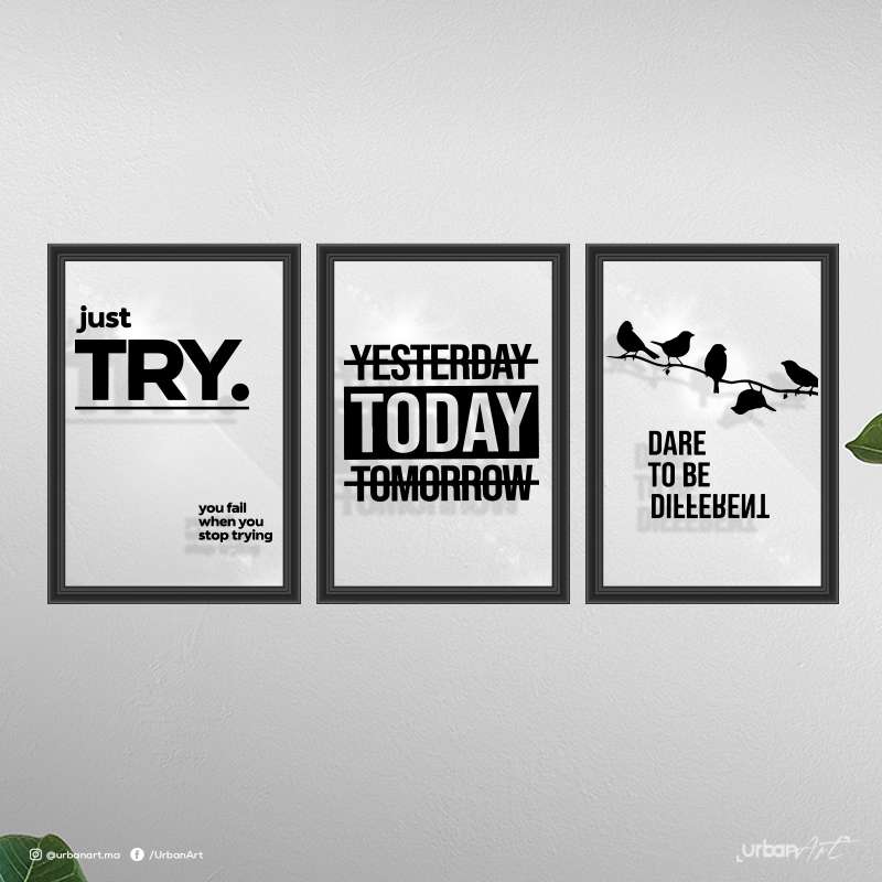 Poster Sur Verre Just Try