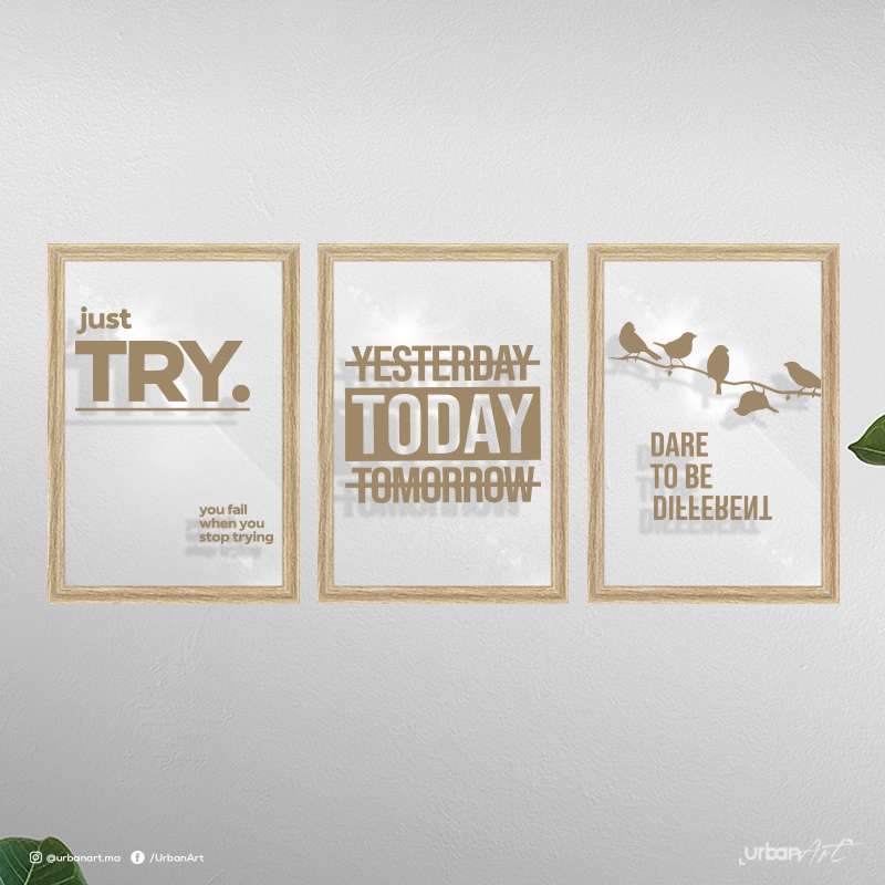 Poster Sur Verre Just Try