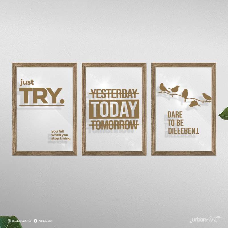Poster Sur Verre Just Try