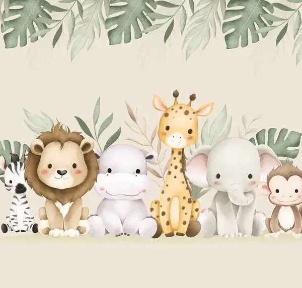 Papier peint Groupe d’animaux