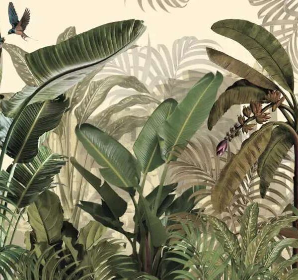 Papier peint  plantes tropicales