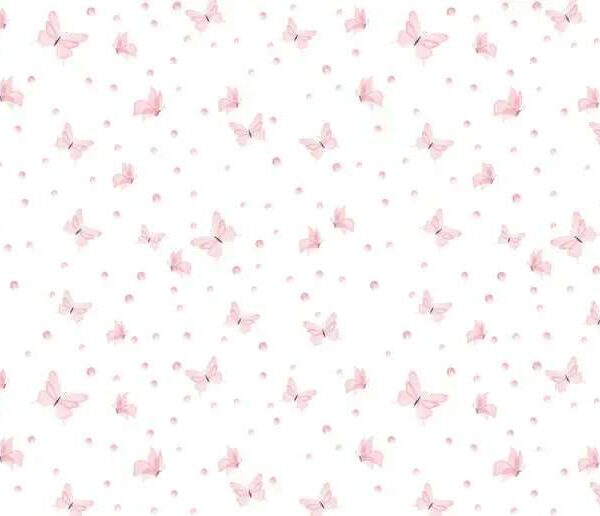 Papier peint Motif de papillons et de points
