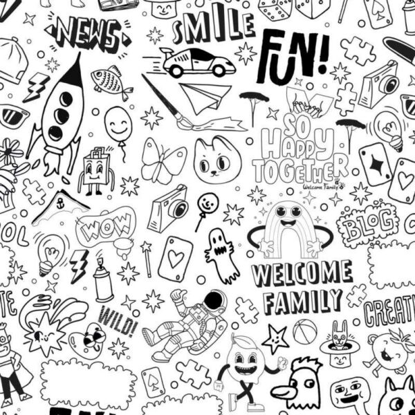 Papier peint à colorier