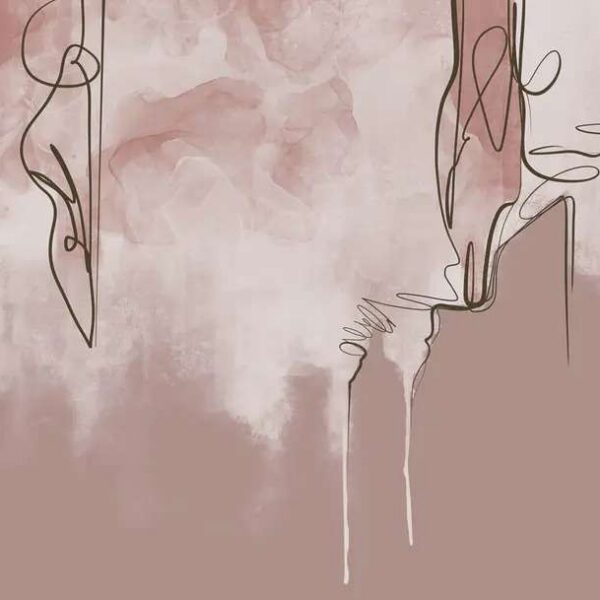 Papier peint Dessin d’une bouteille