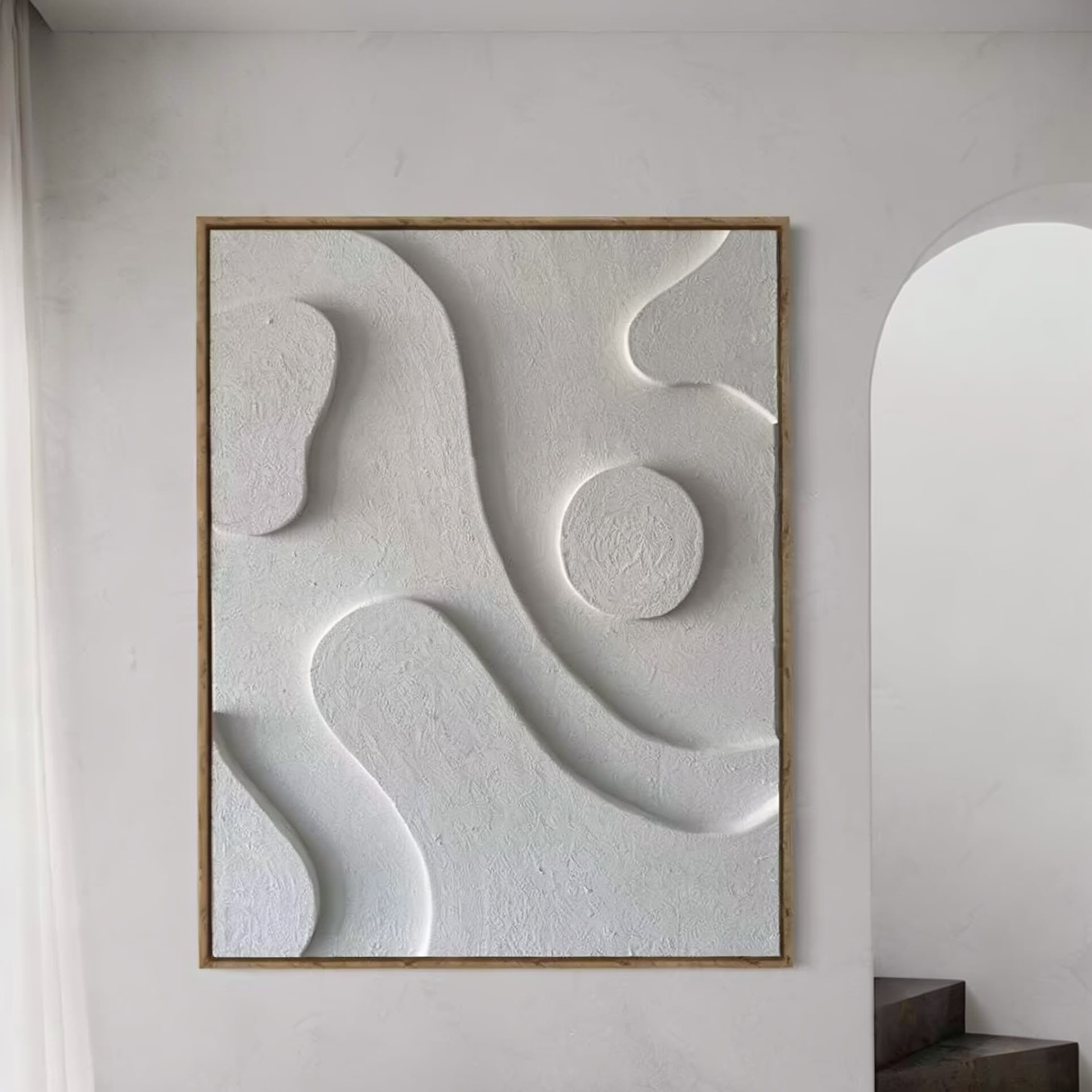 Tableau-3D-relief-Blanc-3
