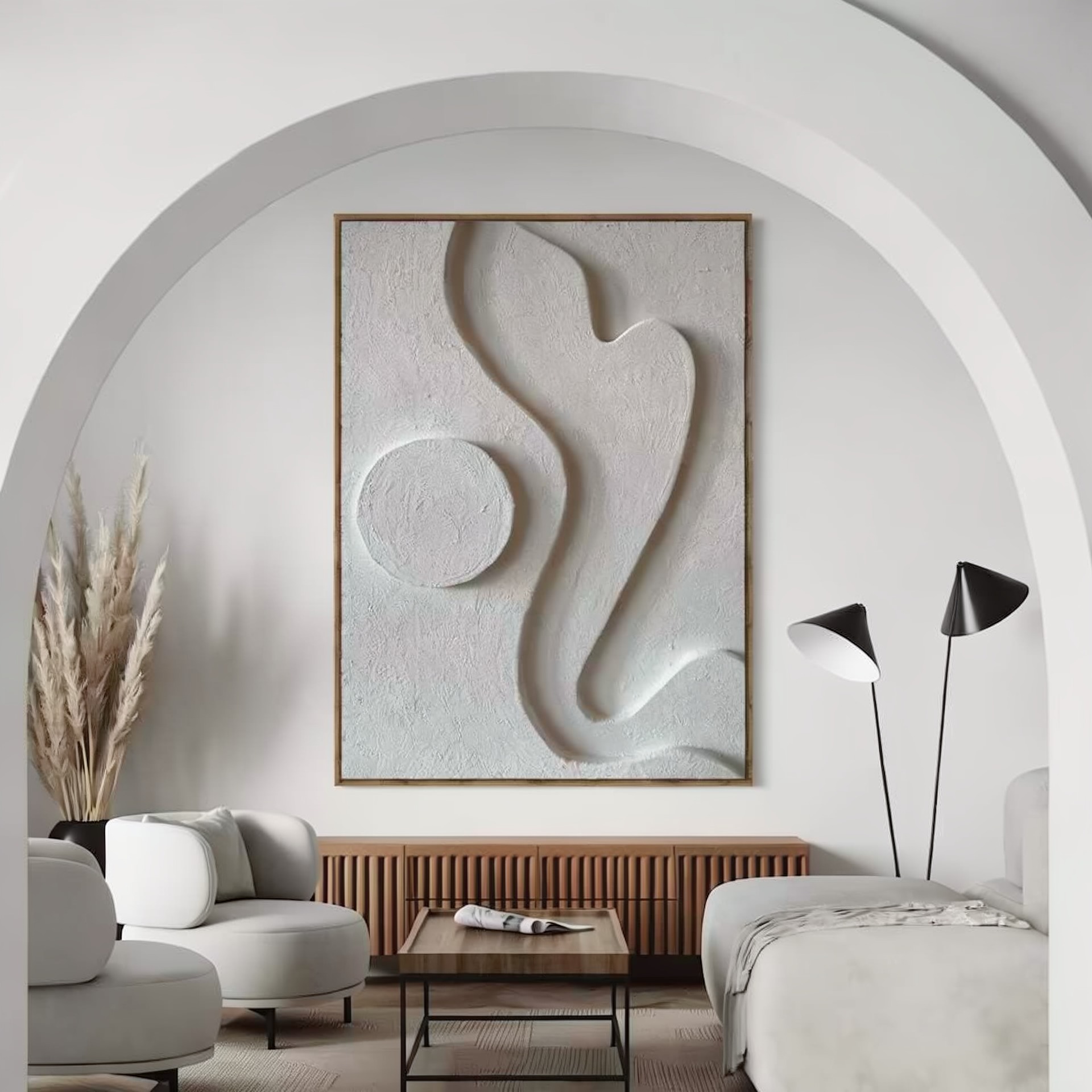 Tableau-3D-relief-Creme-1