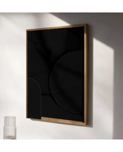 Tableau_3D_Geometrique_Beige_Black