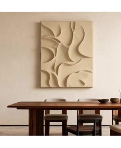 Tableau_3D_Sculpture_murale_abstraite_beige