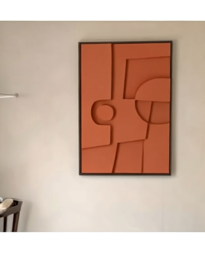 Tableau_3D_Silence_Sculpte_Terracota