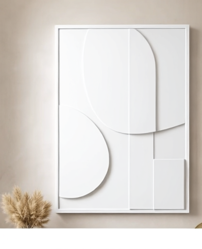 Tableau_3D_abstrait_en_platre_white