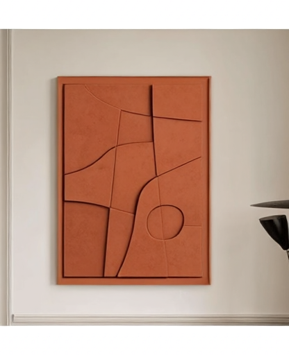 Tableau_Art_mural_texture_3D_marron_Terracota
