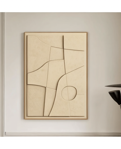 Tableau_Art_mural_texture_3D_marron_beige