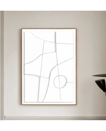 Tableau_Art_mural_texture_3D_marron_white
