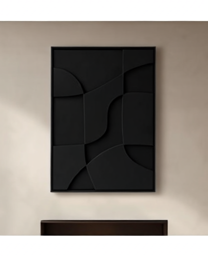 Tableau_Mural_Moderne_3D_Black