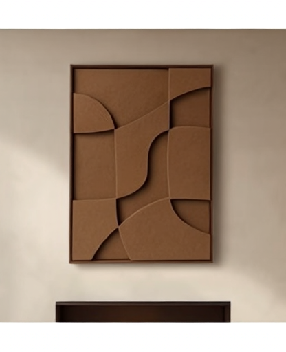 Tableau_Mural_Moderne_3D_Marron