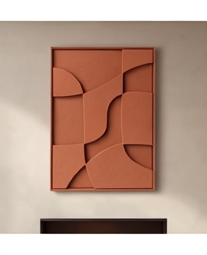 Tableau_Mural_Moderne_3D_Terracota