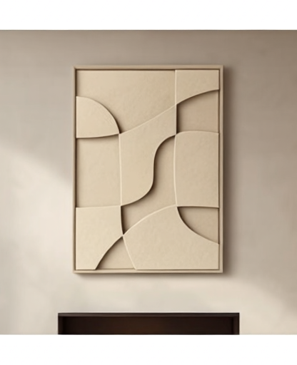 Tableau_Mural_Moderne_3D_beige