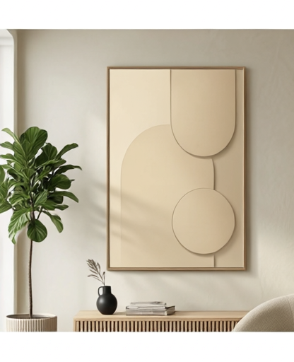 Tableau_en_relief_3D_fabriquee_a_la_main_beige