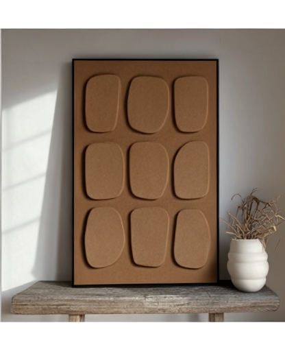 Tableau_relief_3D_Blanc_Marron