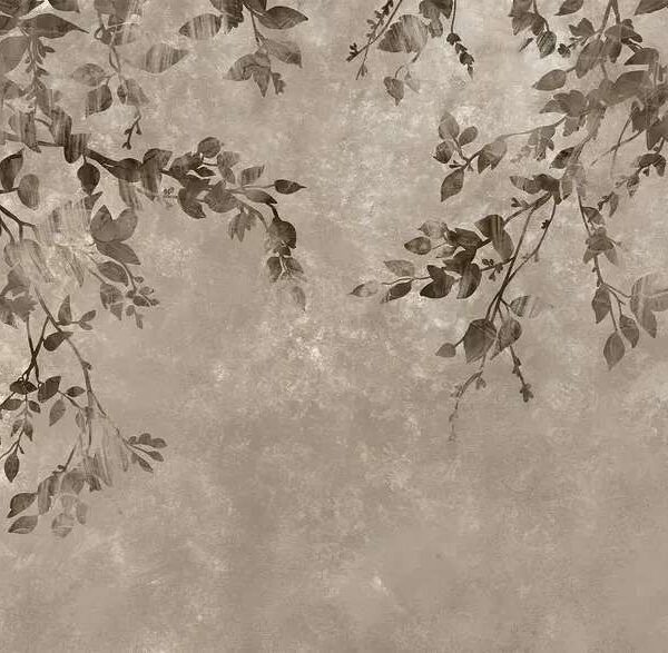 Papier peint Branches d’arbre avec feuilles
