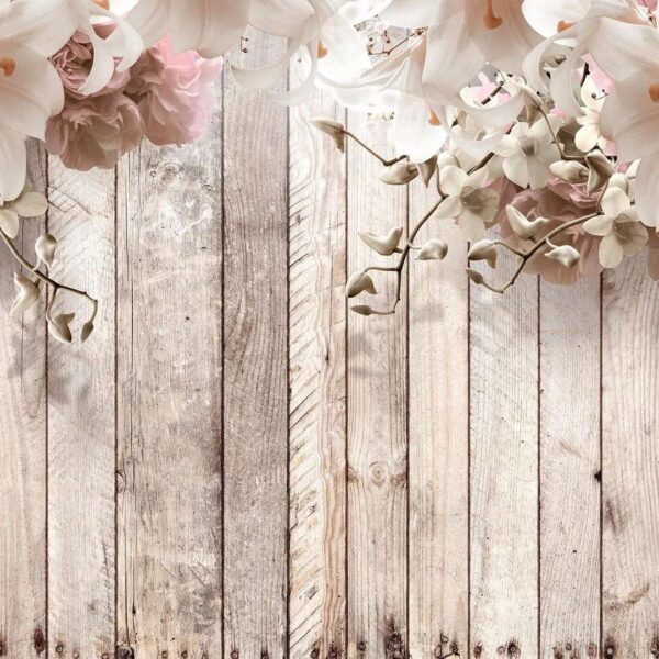 Papier peint original Fleurs et lueur