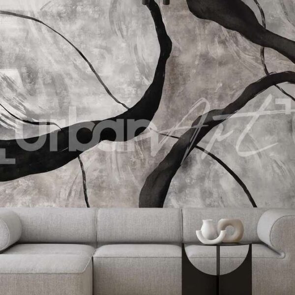 Papier peint Peinture en noir et blanc