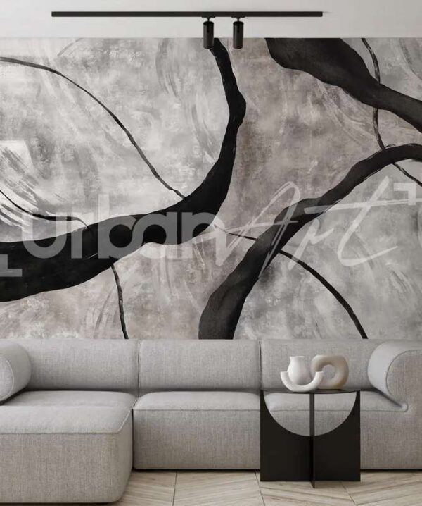Papier peint Peinture en noir et blanc