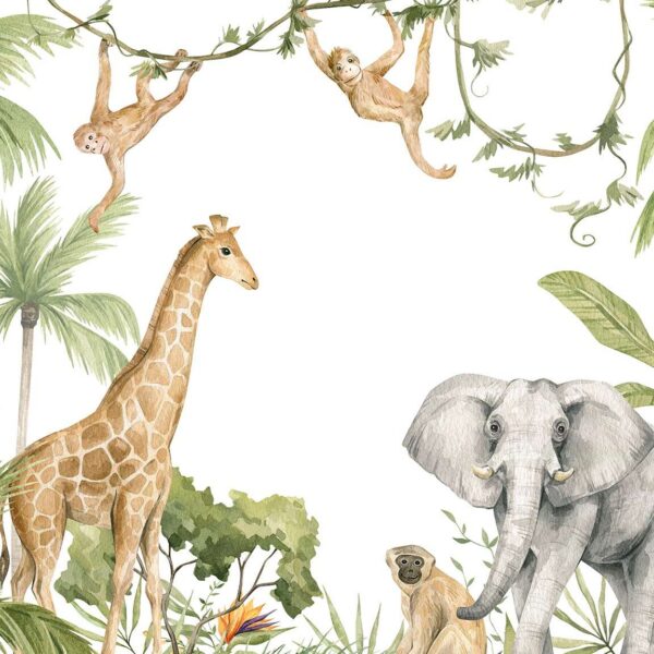 Papier peint savane enfant