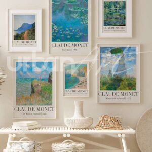 Set Poster 6 estampes de Claude Monet