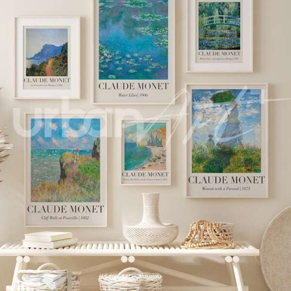 Set Poster 6 estampes de Claude Monet