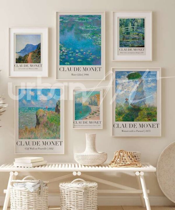 Set Poster 6 estampes de Claude Monet
