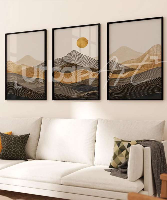 set-poster-abstraits-de-montagne Set Poster abstraits de montagne
