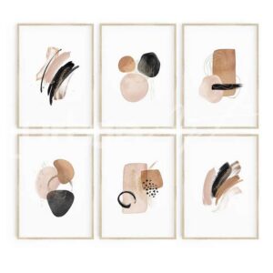 Set Poster Aquarelle abstraite