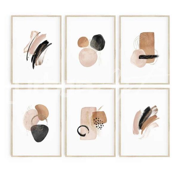 Set Poster Aquarelle abstraite