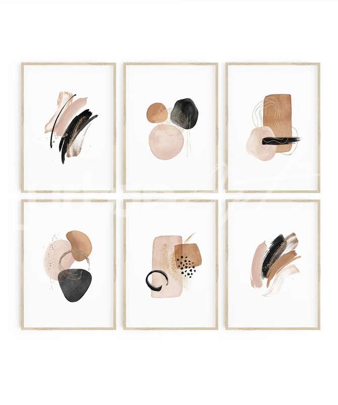 set-poster-aquarelle-abstraite Set Poster Aquarelle abstraite