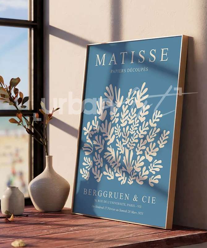 set-poster-bleu-clair-estampes-matisse-1 Set Poster bleu clair estampes Matisse