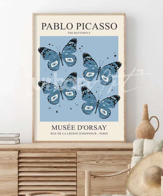 set-poster-bleu-clair-estampes-matisse-4 Set Poster bleu clair estampes Matisse