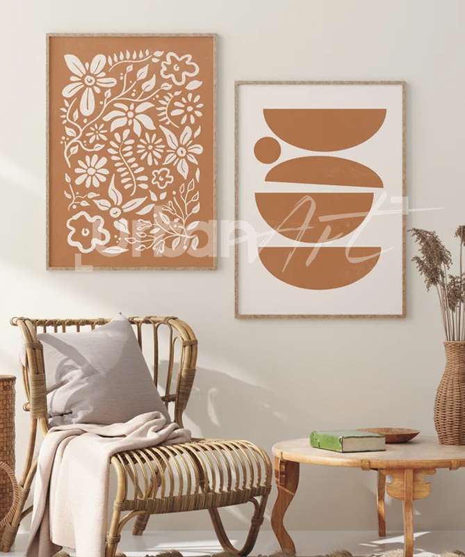 set-poster-modern-orange-brule-1 Set Poster Modern orange brûlé