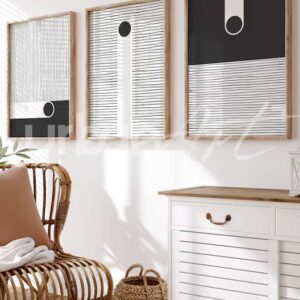 Set Poster scandinave blanc minimalistes