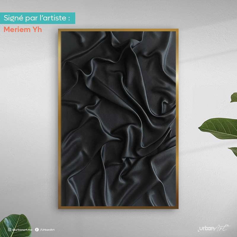 tableau-drape-art-noir Tableau Drapé Art Noir