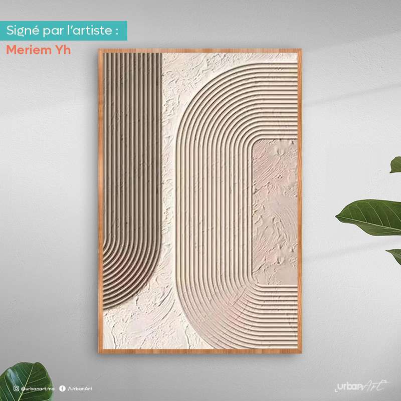 tableau-texture-beige-neutre-2 Tableau Texturé beige neutre