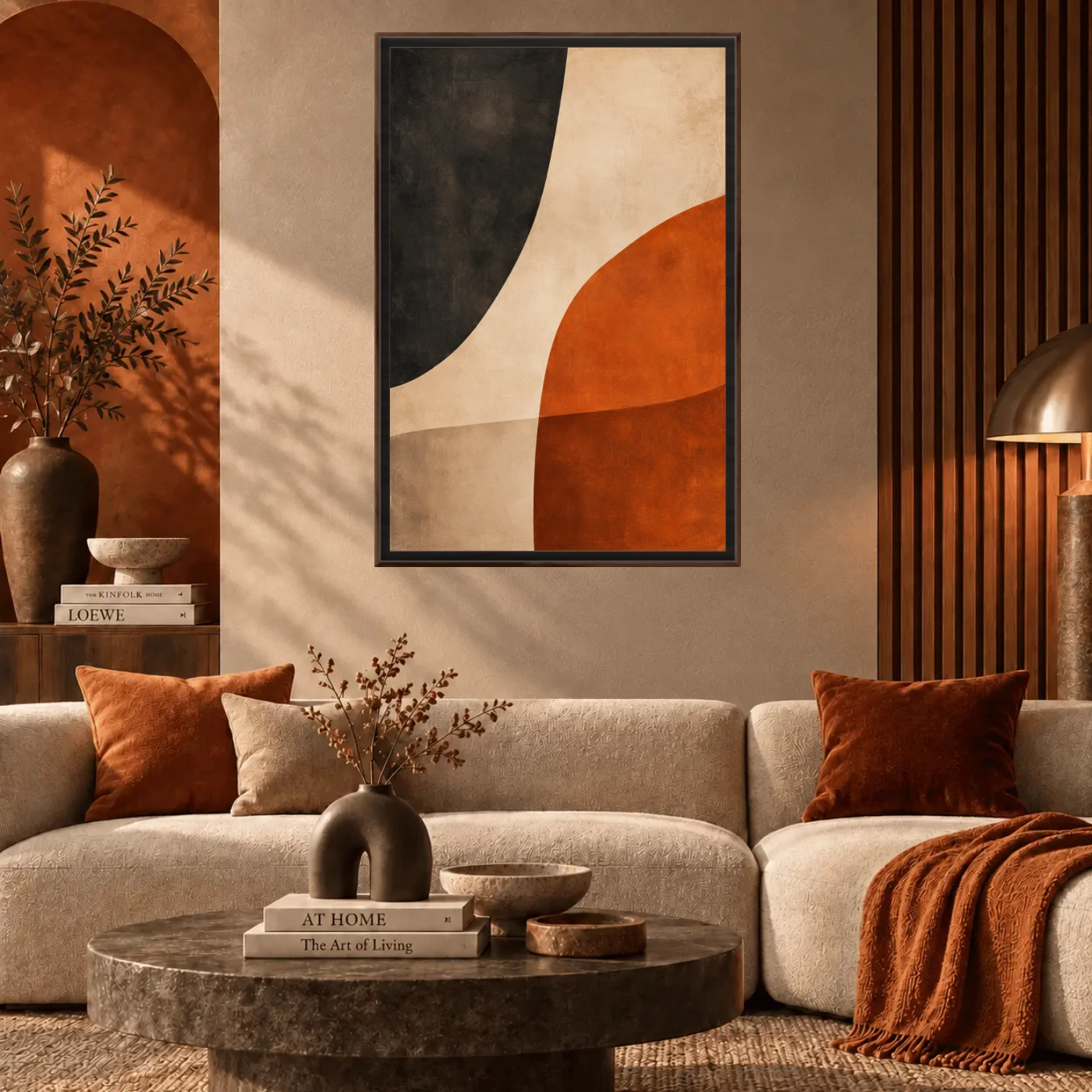Tableau Abstract Japandi moderne Variation 250123 Mockup Tableau Abstract Japandi moderne Variation 250123 Mockup